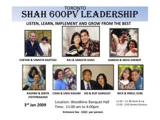 SHAH 600PV LEADERSHIP