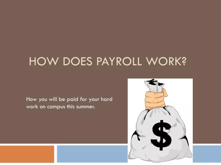 how does payroll work
