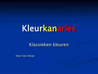 kleur kan aries
