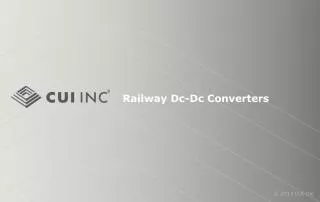 Railway Dc-Dc Converters