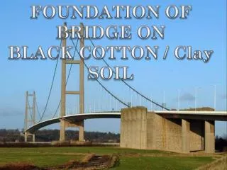 FOUNDATION OF BRIDGE ON BLACK COTTON / Clay SOIL