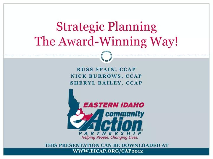 strategic planning the award winning way