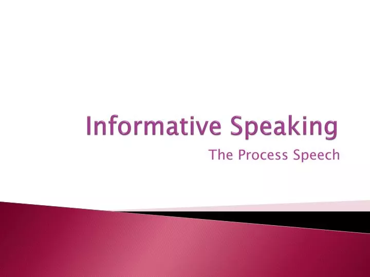 informative speaking