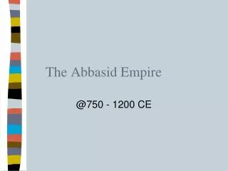 the abbasid empire