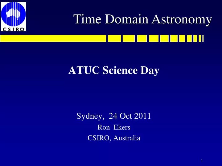 time domain astronomy