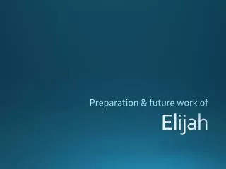 Elijah