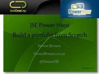 JSE Power Hour Build a portfolio from Scratch