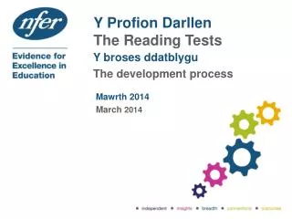 y profion darllen the reading tests