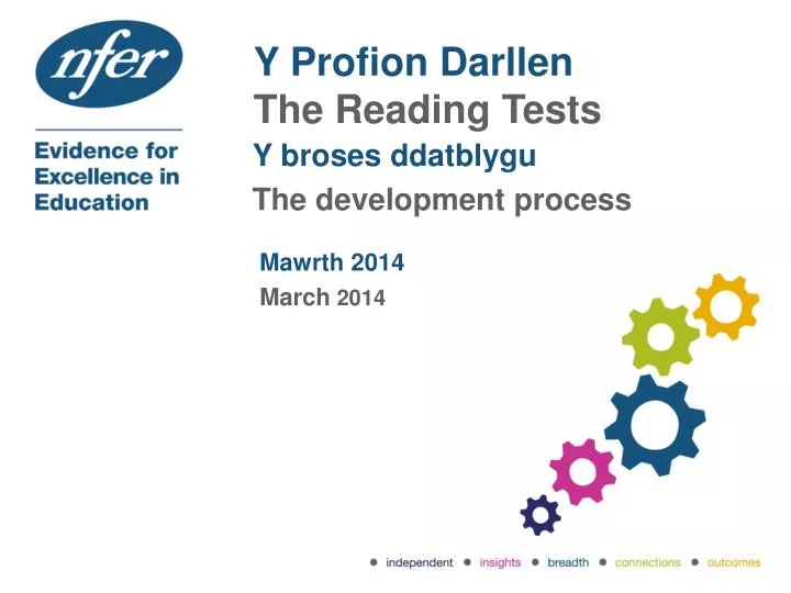 y profion darllen the reading tests