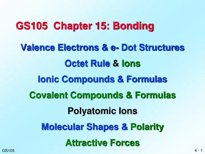 gs105 chapter 15 bonding