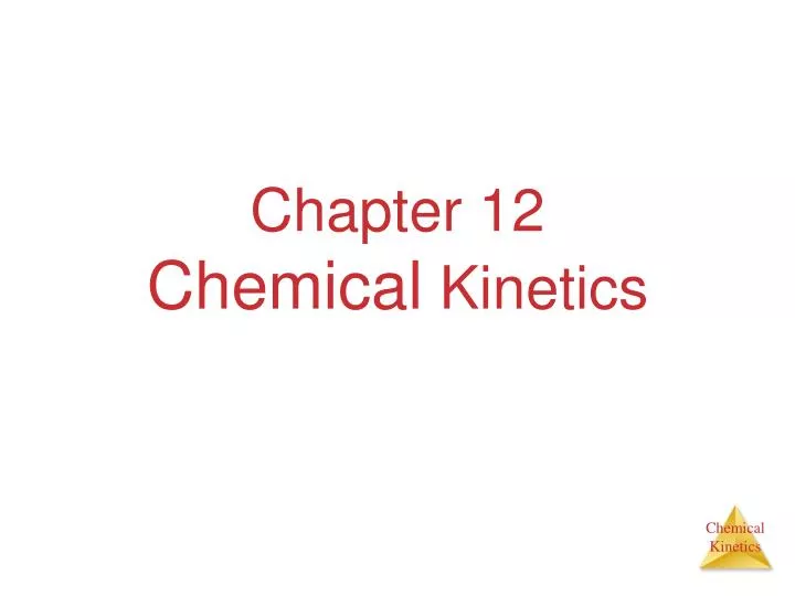 chapter 12 chemical kinetics