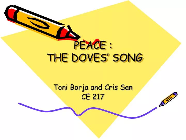peace the doves song