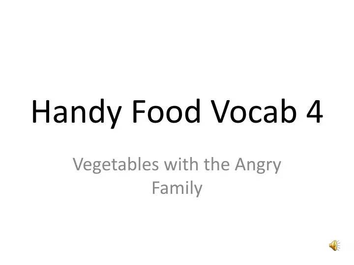 handy food vocab 4