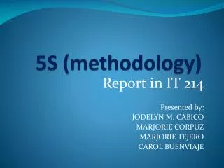 5S ( methodology )