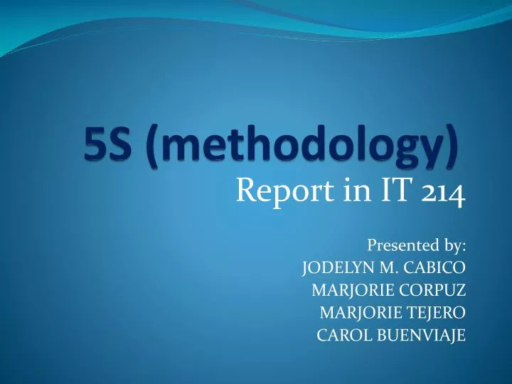 5s methodology