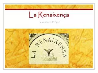 la renaixen a