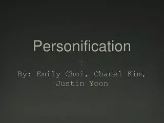 Personification