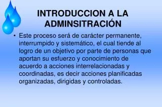 introduccion a la adminsitraci n