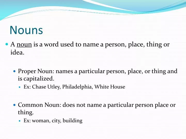 nouns