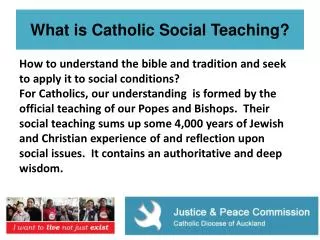What is Catholic Social Teaching?