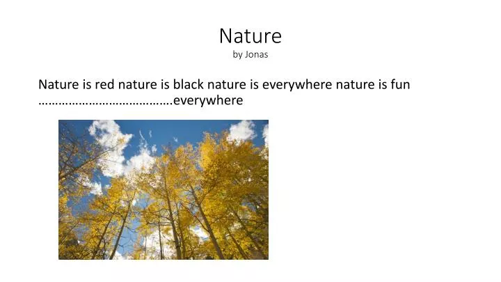nature by jonas
