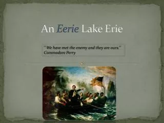 An Eerie Lake Erie