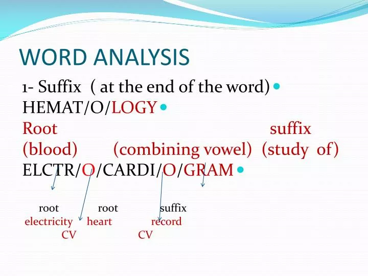 word analysis