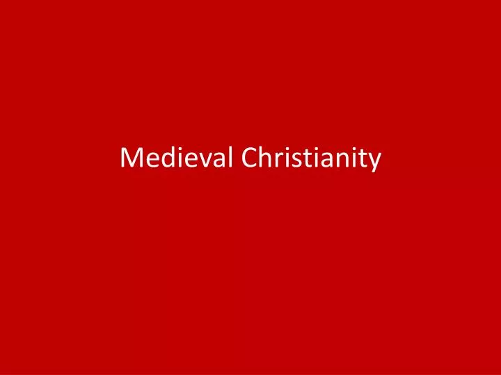 medieval christianity