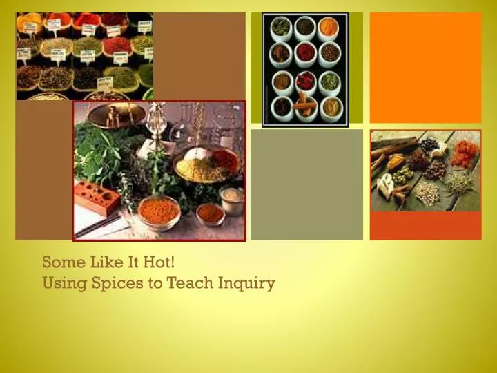 some like it hot using spices to teach inquiry