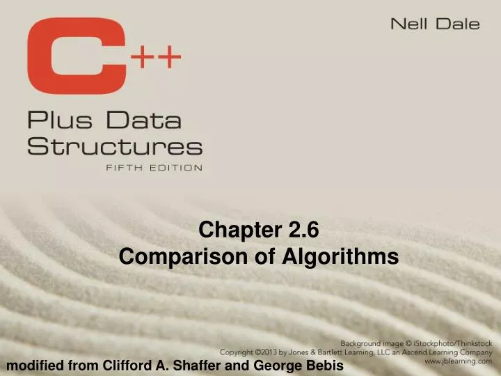 chapter 2 6 comparison of algorithms