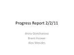 Progress Report 2/2/11 - slide 1