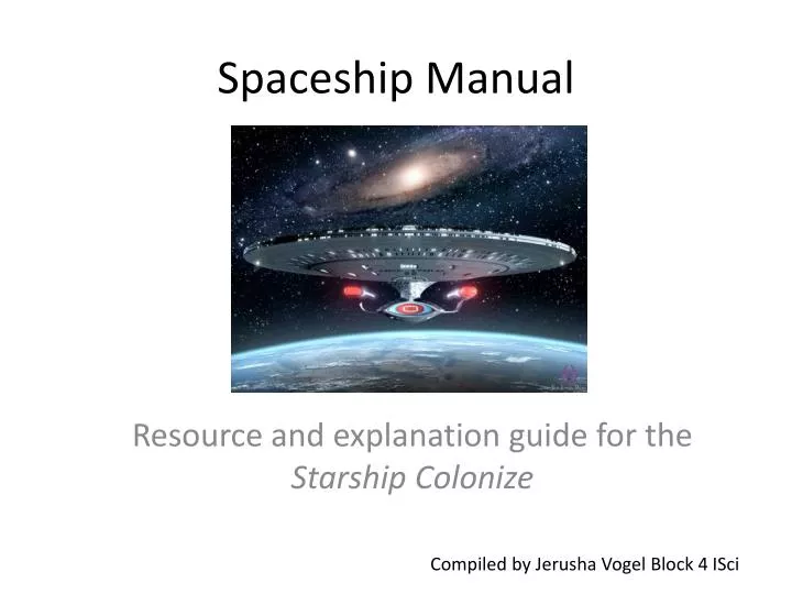 spaceship manual