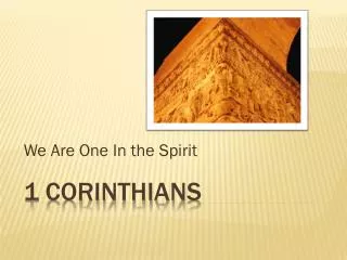 1 Corinthians