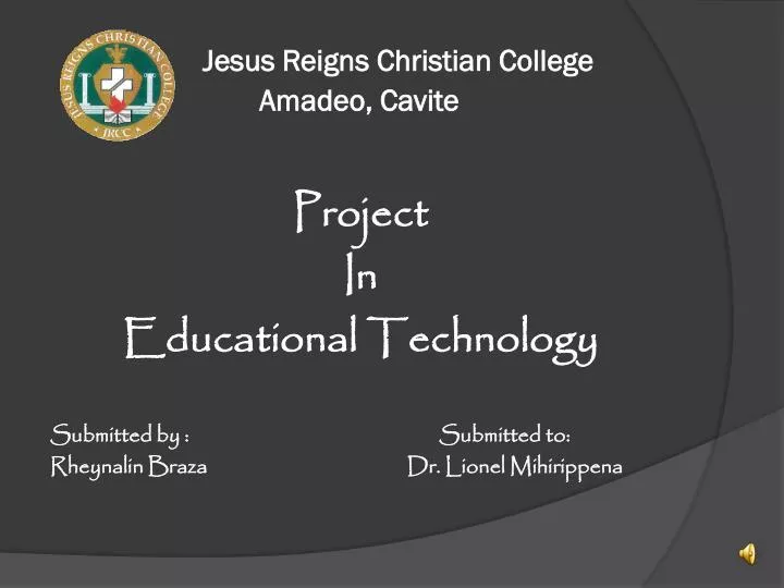 jesus reigns christian college amadeo cavite