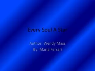 Every Soul A Star