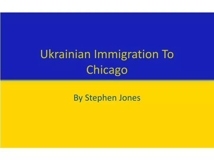 ukrainian immigration to chicago