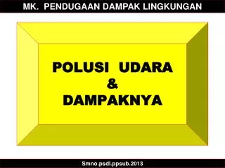 polusi udara dampaknya