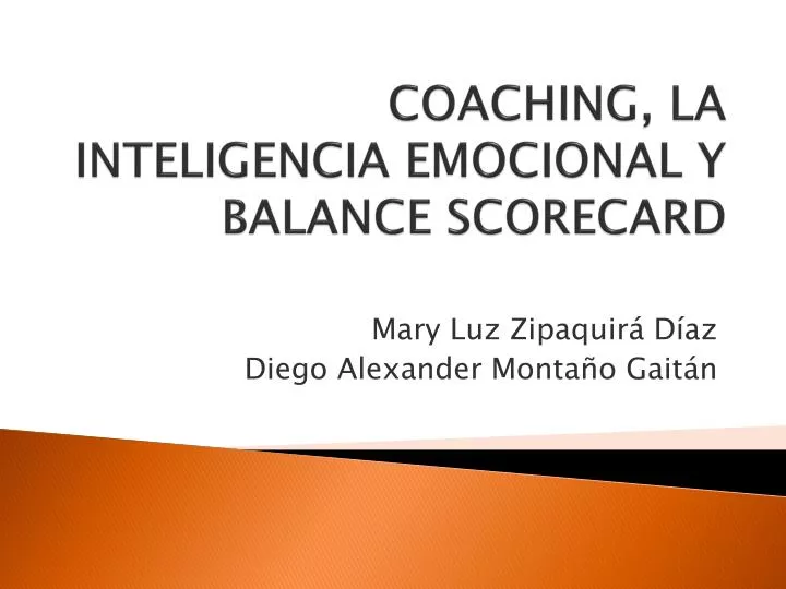 coaching la inteligencia emocional y balance scorecard
