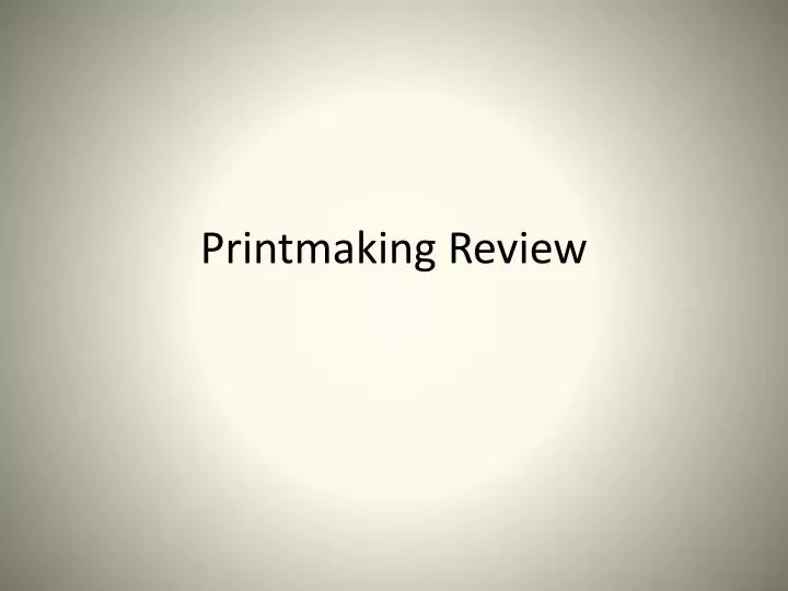printmaking review
