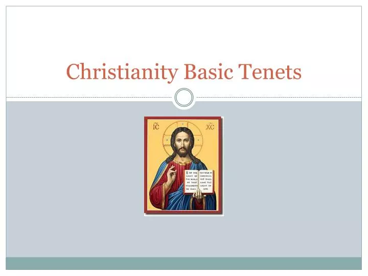 christianity basic tenets