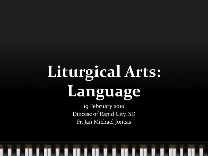 liturgical arts language