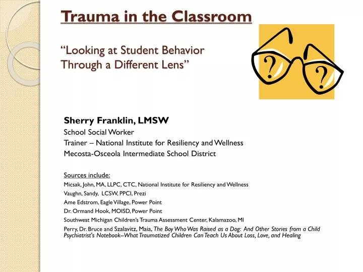 trauma in the classroom looking at student behavior through a different lens