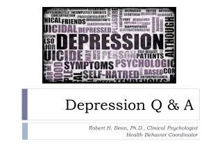 Depression Q &amp; A