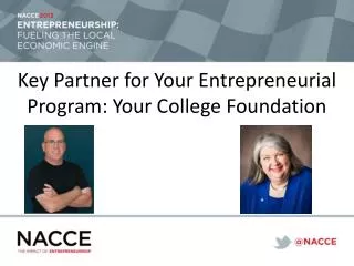 Key Partner for Your Entrepreneurial Program: Your College Foundation
