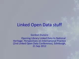 Linked Open Data stuff