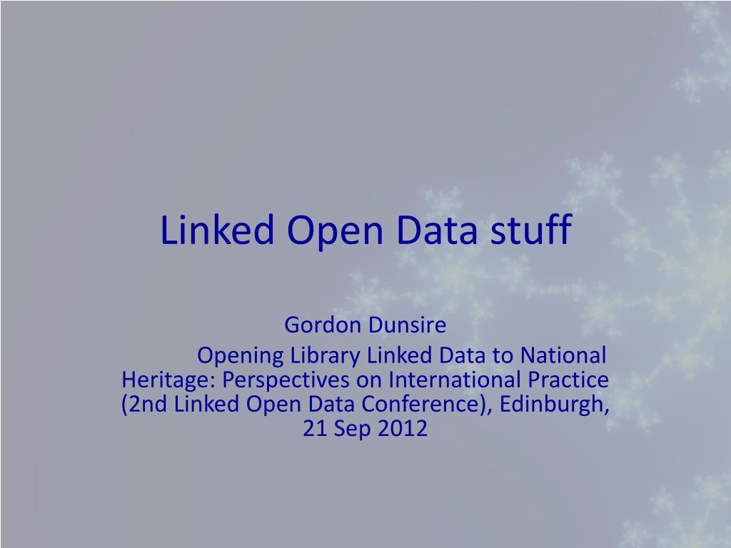 PPT - Linked Open Data stuff PowerPoint Presentation, free download ...