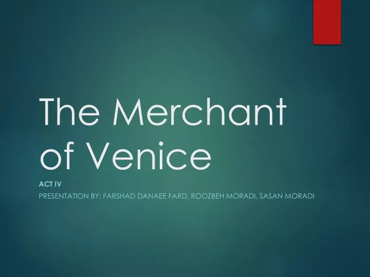 the merchant of venice