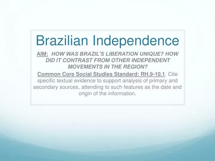 brazilian independence