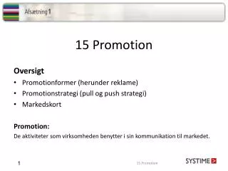 15 promotion