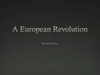 A European Revolution